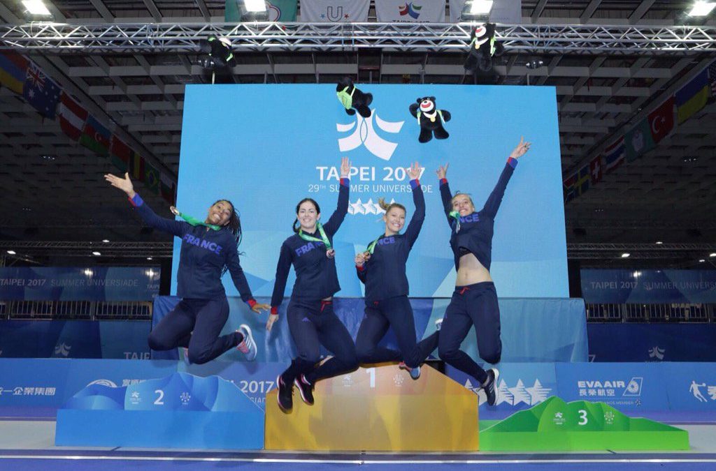 Margaux Gimalac sur le podium des universiades